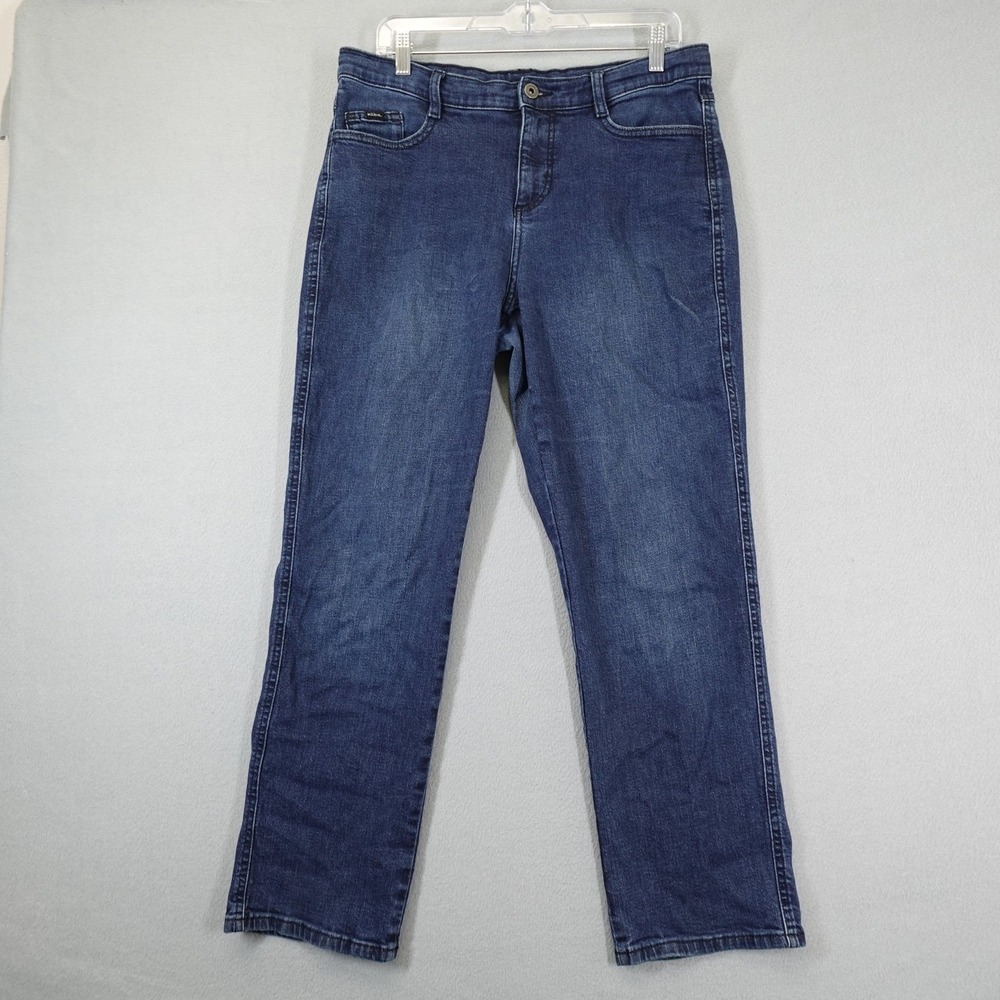Kuhl Jeans Womens 12 Blue Straight Leg Denim Pants Casual